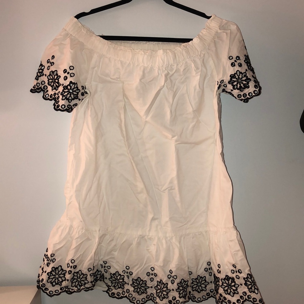 White mini dress